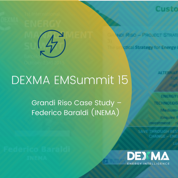DEXMA EMSummit 15 | Grandi Riso Case Study – Federico Baraldi (INEMA)