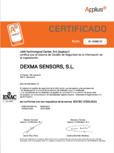 DEXMA ISO 27001 