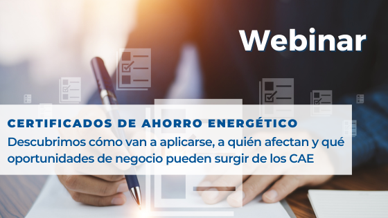 Webinar Certificados de Ahorro Energético en España